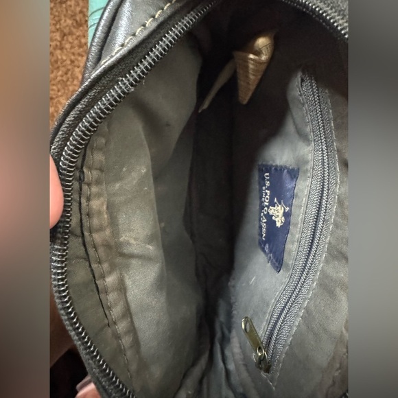 Black Vintage USPA Crossbody Bag - Picture 5 of 6